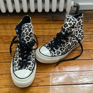 New without box Converse All-Stars high tops Cheetah print